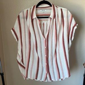 Madewell button down short sleeve shirt
